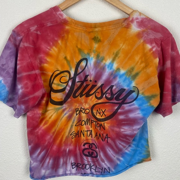 Stüssy tie dye women’s crop top - Picture 3 of 4